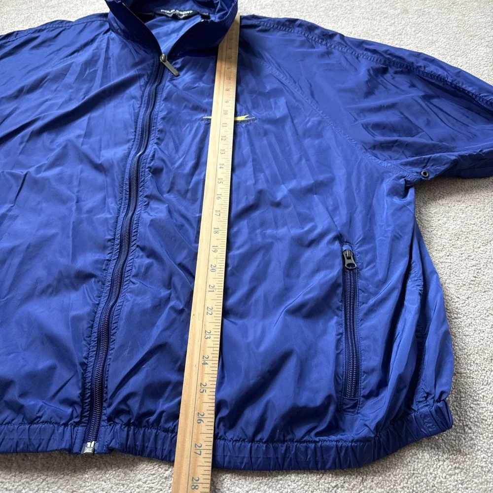 Vintage 90s Polo Sport Ralph Lauren Jacket Men's XL Blue‎ Full Zip Embroidered
